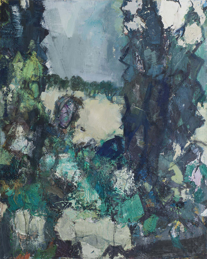 Jörg Kuss, In den Hügeln hinter Taghazout I, 2012, Öl/Leinwand