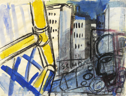 Schönhauser Allee, Mischtechnik, 2012